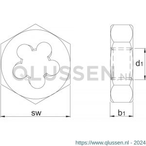 International Tools 27.840 Eco Pro HSS zeskante snijmoer DIN 382 UNF 3/4 inch-16 27.840.1905