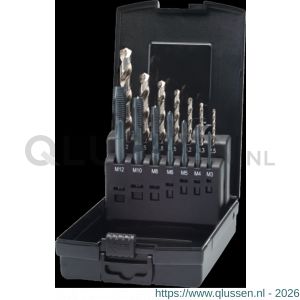 Phantom 29.260 HSS-E PM set machinetappen DIN 371/6 (combinatie) 22.600-22.601 M3-M12 en 11.760 25-102 mm 29.260.2600