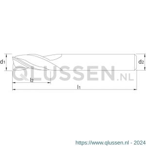 Phantom 33.256 VHM schachtfrees 3-snijder DIN 6528 AlTiN-X 16x26 mm 33.256.1600