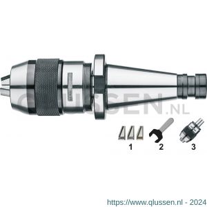 Phantom 81.303 zelfspannende precisieboorhouder type XP SK volgens DIN 2080 3-16 mm SK40 81.303.4016