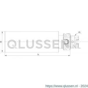 Phantom 82.427 halfbewerkte gereedschapshouder HSK-A volgens DIN 69893 HSK63A 80x250 mm 82.427.6080