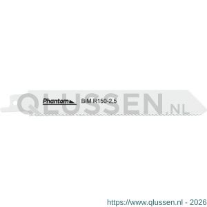 Phantom 64.600 bi-metaal reciprozaag R 150-25 set 5 stuks 64.600.1525