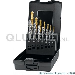 Phantom 29.260 UNI HSS-E set machinetappen DIN 371/6 (combinatie) 23.300-23.301 M3-M12 en 11.461 25-102 mm 29.260.3355
