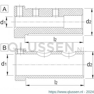 Phantom 84.970 reduceerhuls voor VDI-houder DIN 69880 E2 10x25 mm 84.970.2510