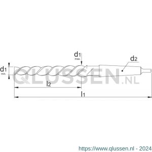 Phantom 51.810 HSS pengatschilruimer DIN 2180 coniciteit 1:50 MK 4 nummer 30 51.810.3000