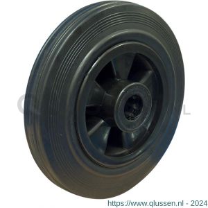 Protempo serie 01 transportwiel los PP velg standaard zwarte rubberen band 80 mm rollager RVS 101.089.120.000