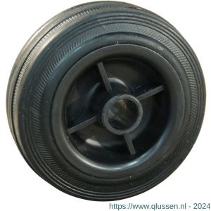 Protempo serie 01 transportwiel los PP velg standaard zwarte rubberen band 100 mm glijlager 101.101.120.000