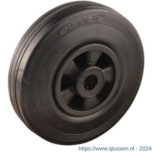 Protempo serie 01 transportwiel los PP velg standaard zwarte rubberen band 140 mm rollager 101.142.150.000