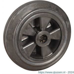 Protempo serie 01 transportwiel los PP velg standaard zwarte rubberen band 180 mm rollager 101.182.200.000