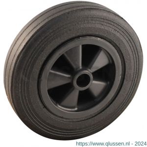 Protempo serie 01 transportwiel los PP velg standaard zwarte rubberen band 200 mm glijlager 101.201.200.050