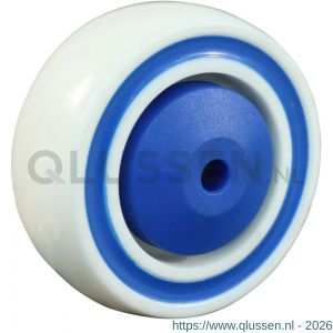 Protempo serie 09 transportwiel los sandwich PP velg flexible tussenlaag ± 77 shore A 100 mm kogellager 109.106.100.000