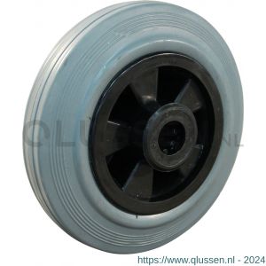 Protempo serie 11 transportwiel los PP velg standaard grijze rubberen band 80 mm rollager 111.082.120.000