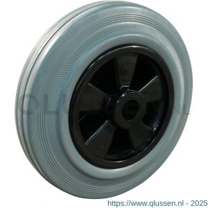 Protempo serie 11 transportwiel los PP velg standaard grijze rubberen band 100 mm glijlager 111.101.120.000