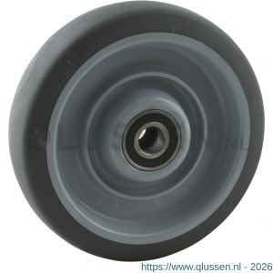 Protempo serie 19 transportwiel los PP velg grijze TPE-band 200 mm kogellager 119.206.200.050