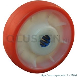 Protempo serie 27 transportwiel los PA velg TPU band ± 97 shore A 125 mm rollager RVS 127.129.200.000