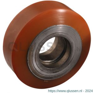 Protempo serie 28 transportwiel los gietijzeren velg PU band ± 94 shore A 125 mm kogellager 128.126.150.130