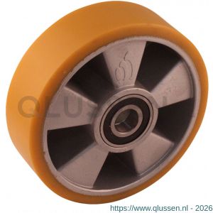 Protempo serie 29 transportwiel los aluminium velg PU band ± 94 shore A 160 mm kogellager 129.166.250.050