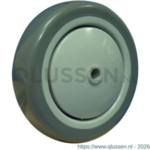 Protempo serie 36 transportwiel los grijze PP velg grijze PVC band ± 82 shore A 125 mm kogellager 136.126.100.000