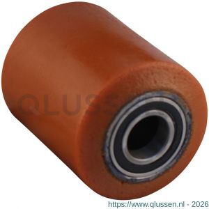 Protempo serie 39 transportwiel los gietijzeren kern PU band ± 94 shore A 80 mm kogellager 139.806.250.070