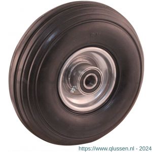 Protempo serie 43 transportwiel los stalen velg massief rubberen band ± 80 shore A massief rubberband 260 mm kogellager 143.266.200.085