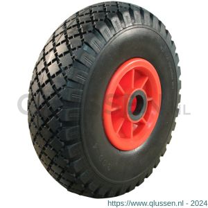 Protempo massieve PU band op kunststof velg 300-4 asgat 25 mm rollager 153.262.250.275