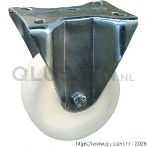 Protempo serie 33-19 bok transportwiel plaatbevestiging stalen gaffel naturel PA (of PP) 160 mm kogellager 333.166.196.050