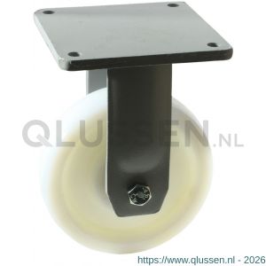 Protempo serie 33-20 bok transportwiel plaatbevestiging stalen gaffel naturel PA (of PP) 200 mm kogellager 333.206.206.050