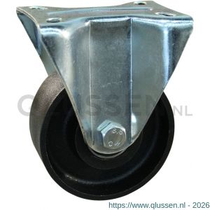 Protempo serie 45-19 bok transportwiel plaatbevestiging stalen gaffel gietijzeren 100 mm kogellager 345.106.146.040