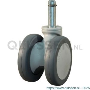 Protempo serie 55-74 zwenk apparatenwiel pen PA gaffel grijze PA velg PU band 65 mm glijlager 455.651.745.010