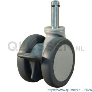 Protempo serie 55-74 zwenk apparatenwiel pen enkele rem PA gaffel grijze PA velg PU band 65 mm glijlager 455.651.745.610