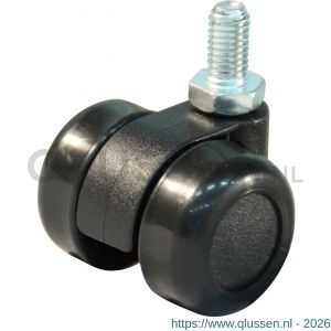 Protempo serie 65-73 zwenk apparatenwiel draadstift M8 PA gaffel PA 32 mm glijlager 465.321.737.000