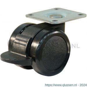 Protempo serie 65-73 zwenk apparatenwiel plaatbevestiging enkele rem PA gaffel PA 42 mm glijlager 465.421.736.602