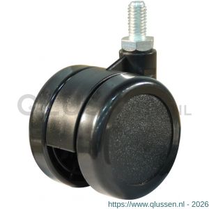 Protempo serie 65-73 zwenk apparatenwiel draadstift M8 PA gaffel PA 50 mm glijlager 465.501.737.000