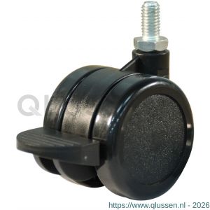 Protempo serie 65-73 zwenk apparatenwiel draadstift M8 enkele rem PA gaffel PA 50 mm glijlager 465.501.737.600