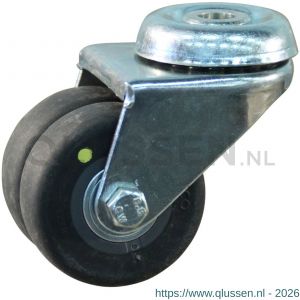 Protempo serie 93 zwenk apparatenwiel boutgat stalen gaffel PP velg electrisch geleidend loopvlak 50 mm kogellager 493.506.420.000