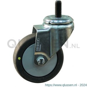 Protempo serie 93-40 zwenk apparatenwiel draadstift M10 stalen gaffel PP velg electrisch geleidend loopvlak 75 mm kogellager 493.756.404.000