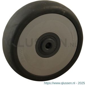 Protempo serie 66 apparatenwiel los grijze PA velg grijze TPE band 100 mm 666.108.080.000