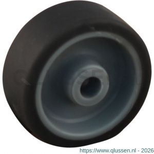 Protempo serie 68 apparatenwiel los grijze PP velg grijze TPE band 50 mm glijlager 68 668.501.080.000