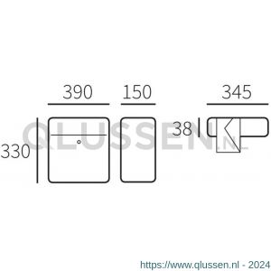 Allux LT150 Brievenbus RVS 40015030