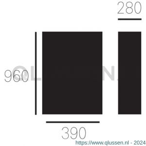 Allux 800 pakketzuil post en pakketbrievenbus 800 wit 40080040