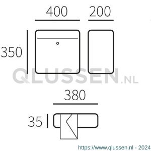 Allux SC200 brievenbus wit 40220040