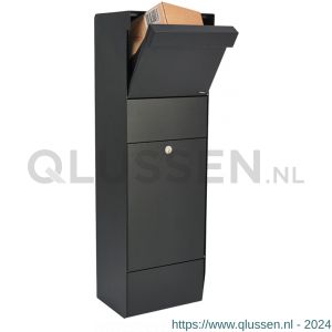 Allux Grundform pakketzuil brievenbus zwart-kleuren 40430001