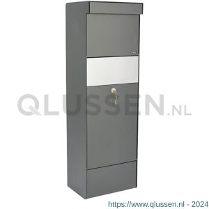 Allux Grundform pakketzuil brievenbus antraciet-kleuren 40430065