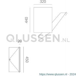 Stoer! Linz inbouw en deurdeel pakket doorvoerbox zwart 45004670