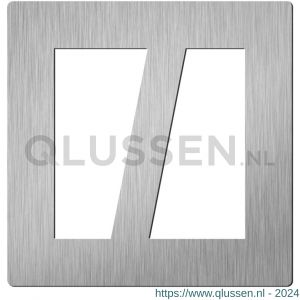 Didheya vierkant huiscijfer 60 mm / RVS inox 51950038