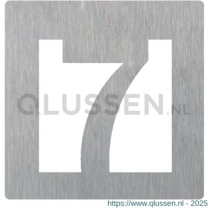 Didheya vierkant huiscijfer 150 mm nummer 7 RVS inox 51951007