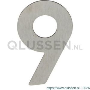 Almar Jazz huiscijfer 120 mm nummer 9 RVS inox 58125009