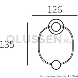 Reguitti Giove deurklopper 160 mm PVD messing 75015004