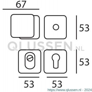 Mariani Mugello voordeur veiligheids garnituur UTB kernterkbeveiliging SKG*** chroom 91403015