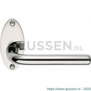 Mariani Linea deurkruk rond rozet Ovaal glans nikkel 94705026